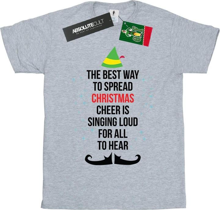 Elf Christmas Cheer Text TShirt (S)