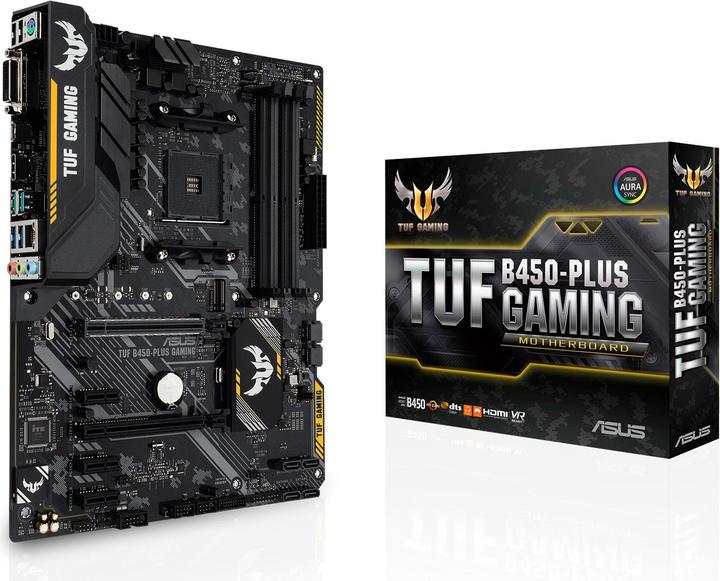 Produktbild ASUS TUF B450 Plus Gaming (AM4, AMD B450, ATX)