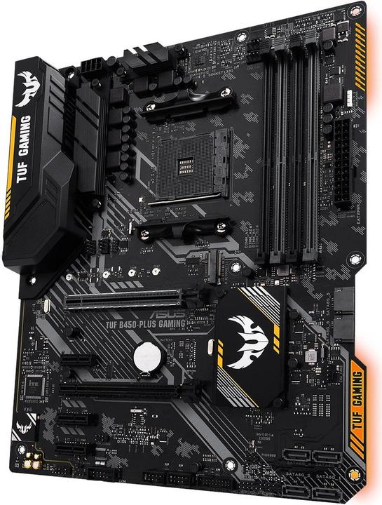 Produktbild ASUS TUF B450 Plus Gaming (AM4, AMD B450, ATX)