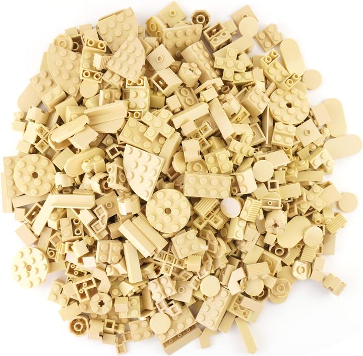 Immagine prodotto LEGO Pietre beige miste - 800 pezzi - Miscela di mattoni Tan - NUOVO (Accessori LEGO)