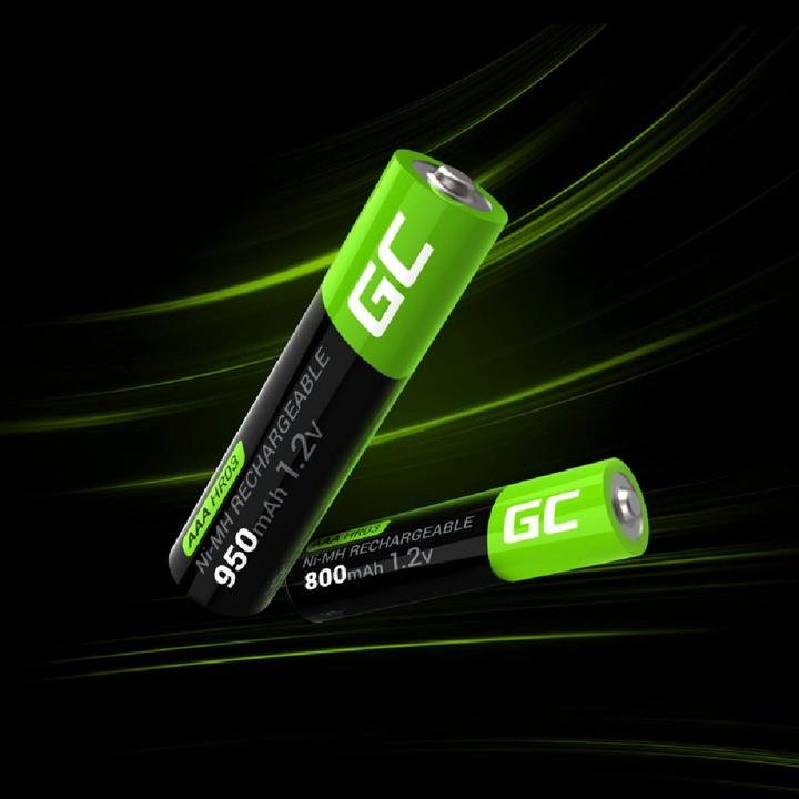 Productafbeelding GreenCell GR08 - Oplaadbare batterij - AAA - nikkelmetaalhydride (NiMH) - 1,2 V - 2 st. (2 Pcs., AAA, 800 mAh)