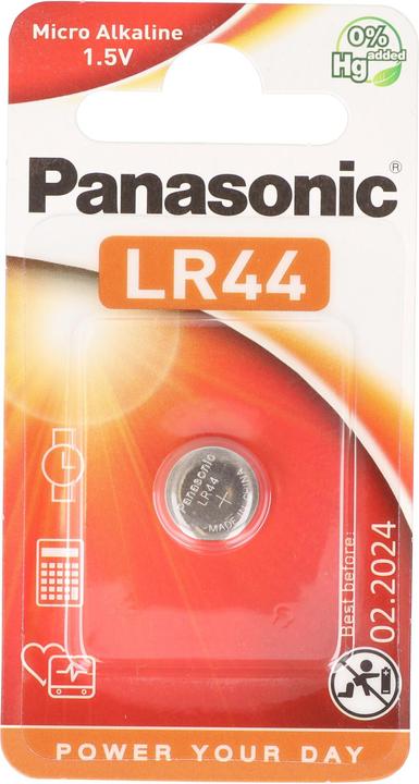 Actual product image Panasonic Micro alkaline LR44 (1 pcs., LR44, 105 mAh)