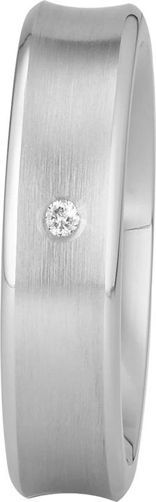 Produktbild Xen Bandring mattiert mit Brillant 0,02 ct TW/SI (54)
