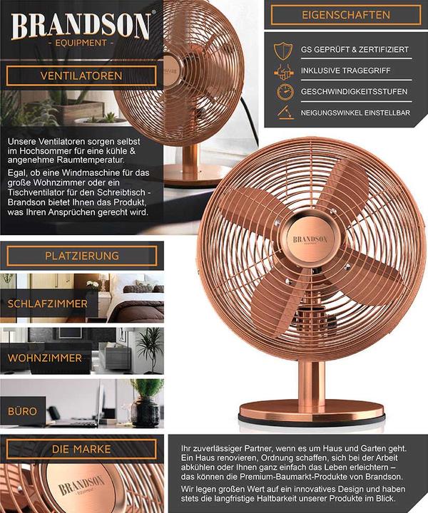 Produktbild Brandson Tischventilator (46 dB)