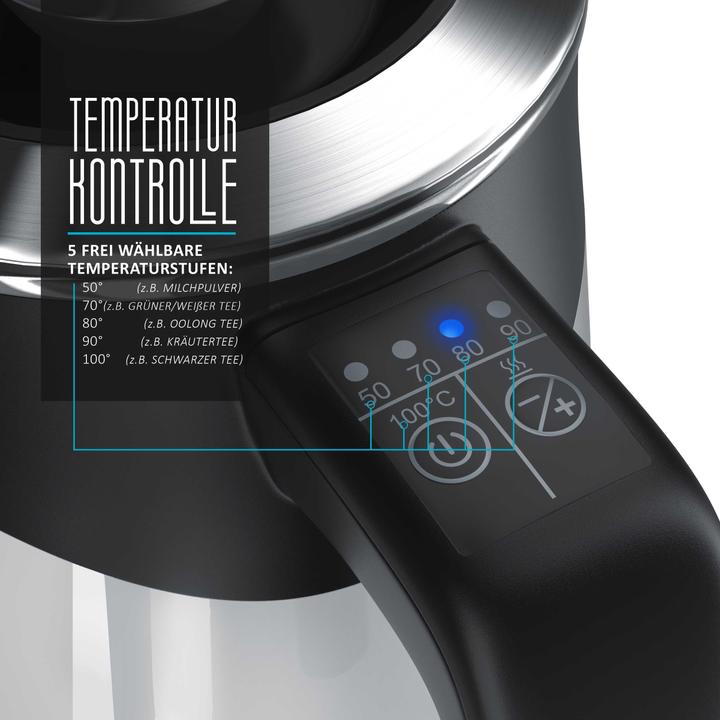 Produktbild Arendo Reise Wasserkocher mit Temperatureinstellung (0.50 l)