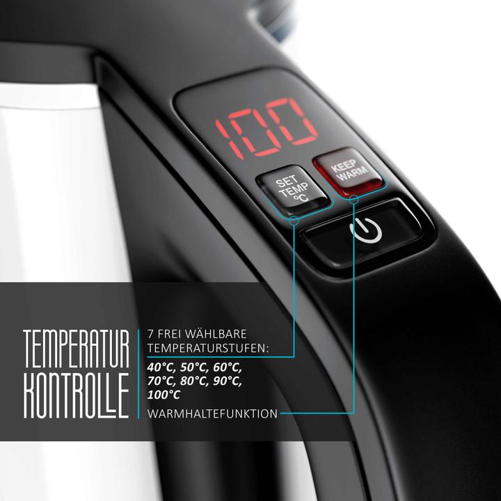 Produktbild Arendo Wasserkocher mit Temperatureinstellung (1.50 l)