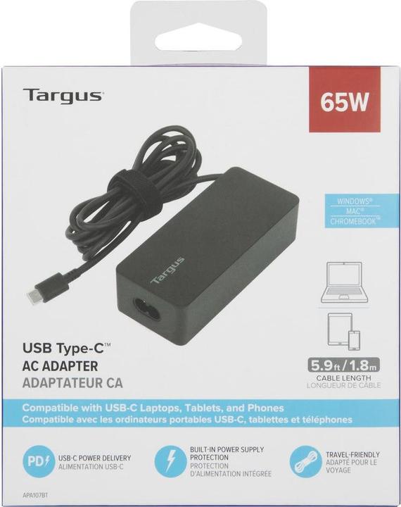 Actual product image Targus USB-C PD Charger (65 W)
