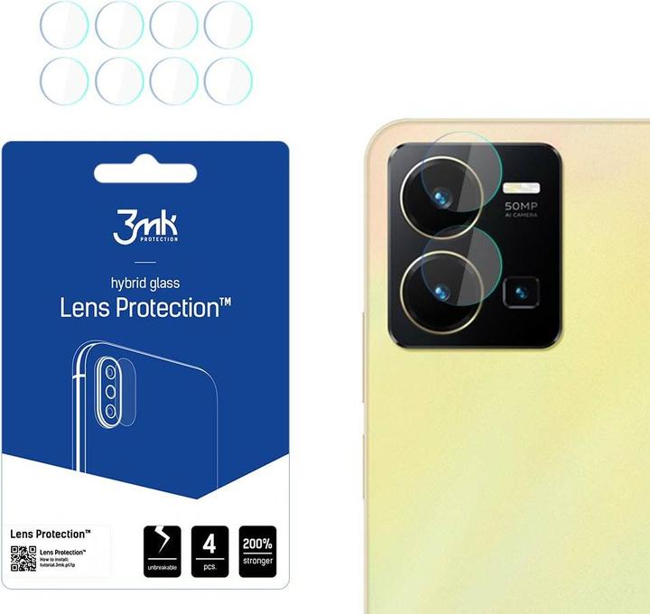Actual product image 3MK Camera protection glass, camera glass (1 Piece, Vivo Y3)