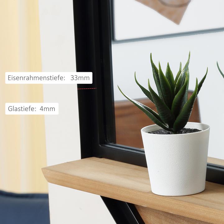 Immagine prodotto Homcom Specchio da parete con cornice in legno