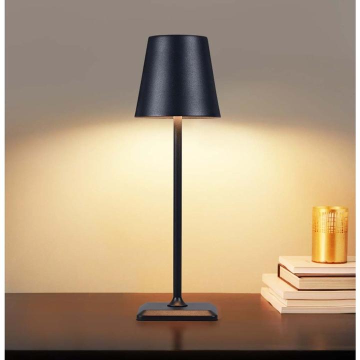 Produktbild Techly Kabellose LED-Tischleuchte Touch Schwarz (320 lm)