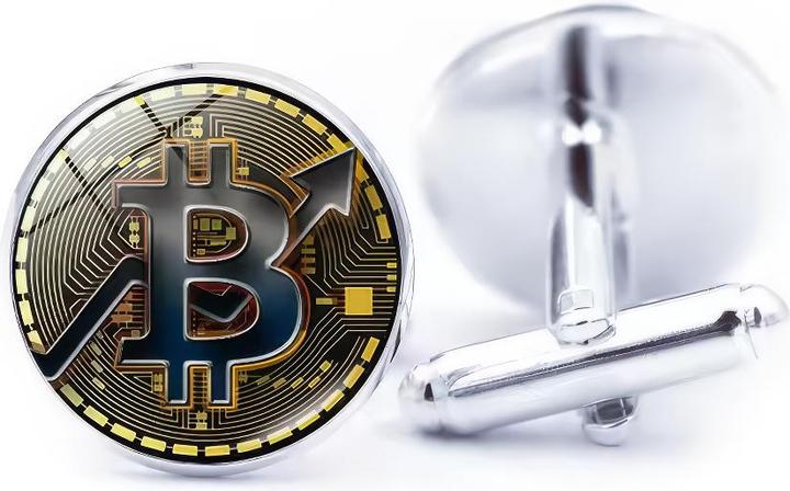 X-Tac Bitcoin Logo 1 Manschettenknöpfe (Metall)