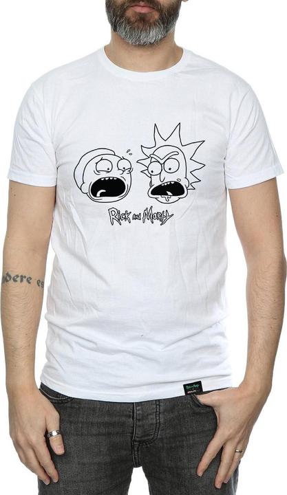 Actual product image Rick And Morty Mens Head Cotton T-Shirt (XL)