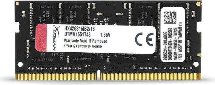 Image du produit HyperX Impact (1 x 16GB, 2666 MHz, RAM DDR4, SO-DIMM)