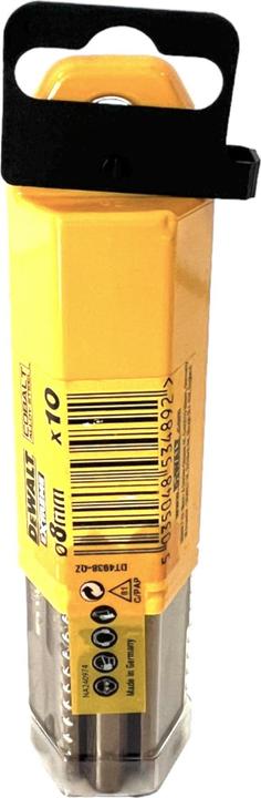 Produktbild DeWalt COBALT RETURN FOR METAL 8,0mm 10pcs. (8,0 Millimeter)