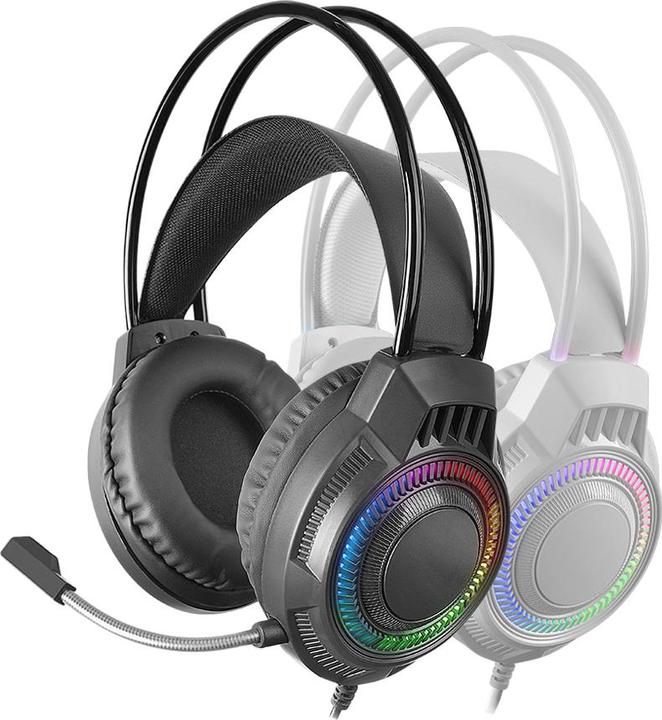 Image du produit Mars Gaming Casque Gamer Filaire Mh124 RGB (Noir) (Filaire)