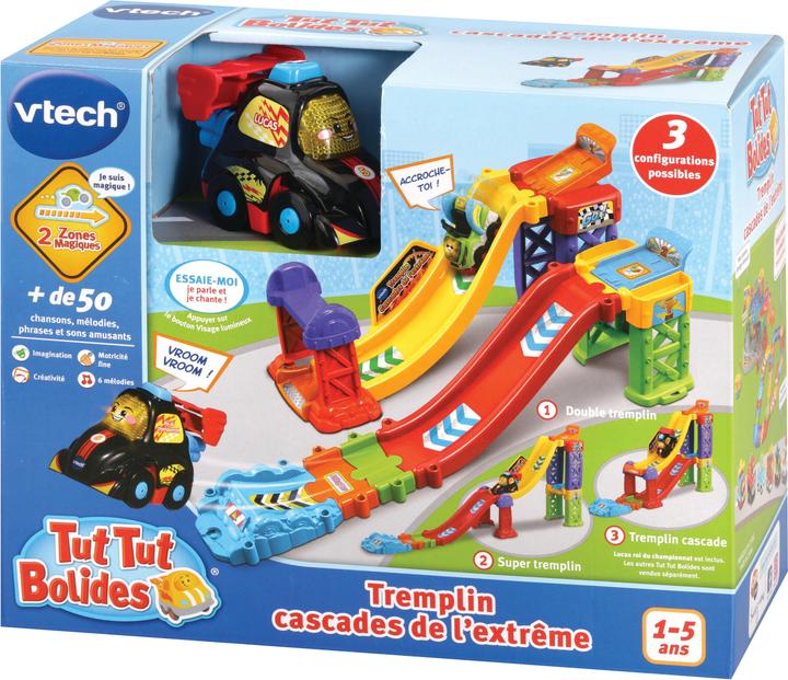 Produktbild VTech Tut Tut Bolides - Tremplin Cascades de l'extrême (+Lucas, roi du championnat) (Französisch)
