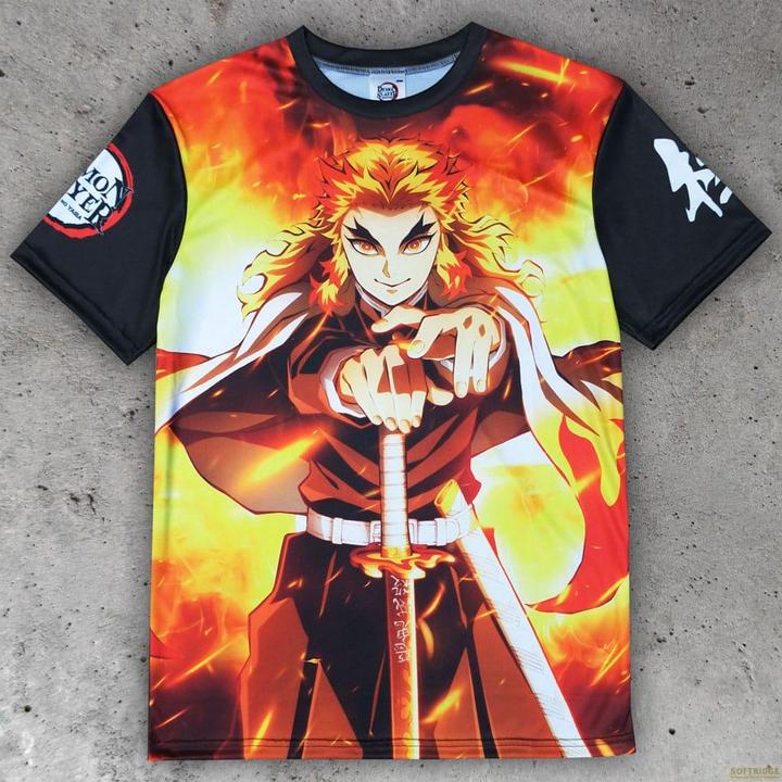 POPbuddies Demon Slayer: Kimetsu no Yaiba T-Shirt Kyojuro Rengoku Grösse L (L)