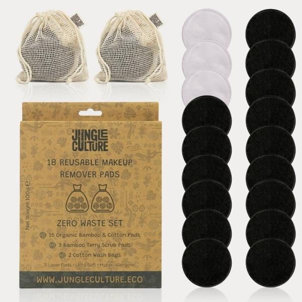 Immagine prodotto Jungle Culture Tamponi struccanti riutilizzabili con 18 tamponi (Set trucco)