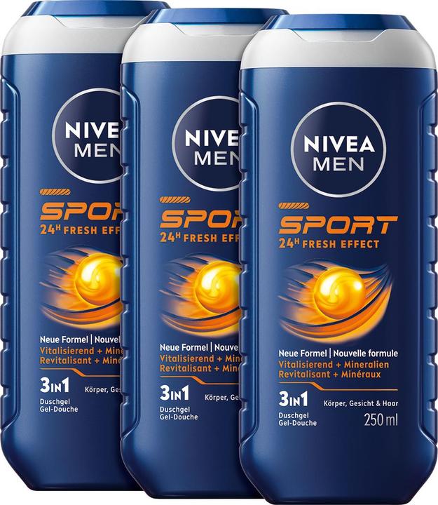 Image du produit Nivea Men Pflegedusche Sport Trio (750 ml)