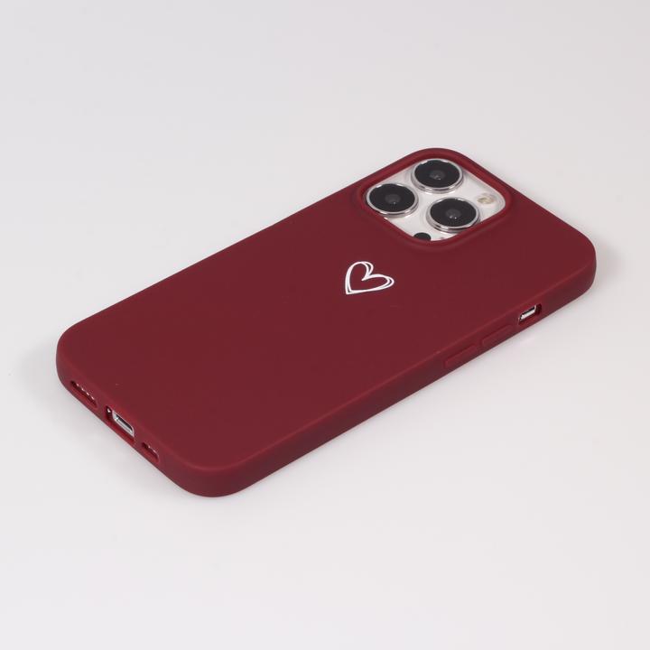 Actual product image PhoneLook Hülle Gummi Herz (Apple iPhone 16e)