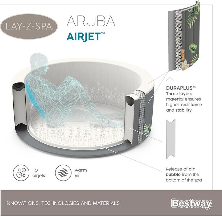 Produktbild Bestway Lay-Z-Spa Aruba (3 Pers.)