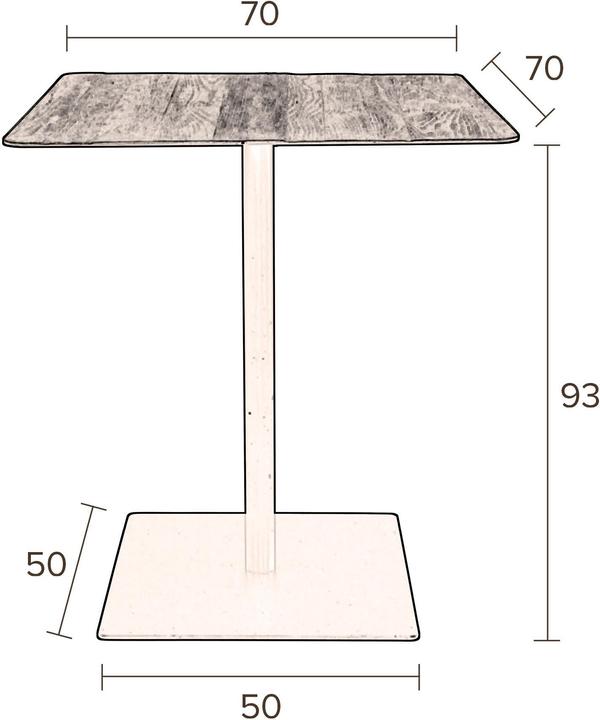 Actual product image Dutchbone Braza (70 x 93 x 70 cm)