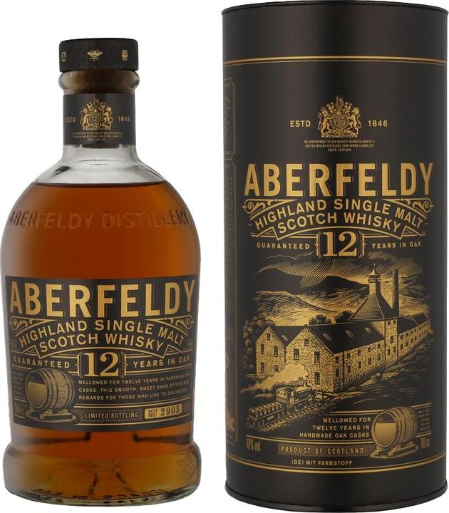 Produktbild Aberfeldy 12 Years (Single Malt, Scotch Whisky, 1 x 70 cl)