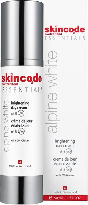 Immagine prodotto Skincode Essential Alpine White Brightening Day Cream SPF 15 (50 ml, Crema da giorno, SPF 15)