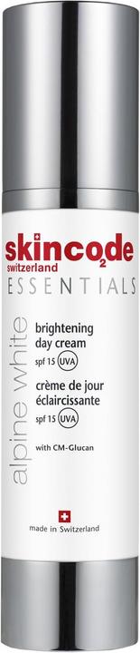 Immagine prodotto Skincode Essential Alpine White Brightening Day Cream SPF 15 (50 ml, Crema da giorno, SPF 15)
