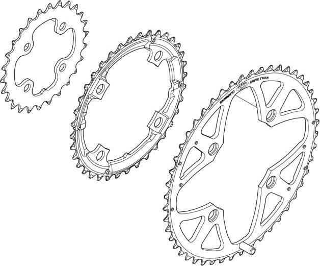 Actual product image Shimano Deore XT FC-M771 chainring 26 teeth (26)