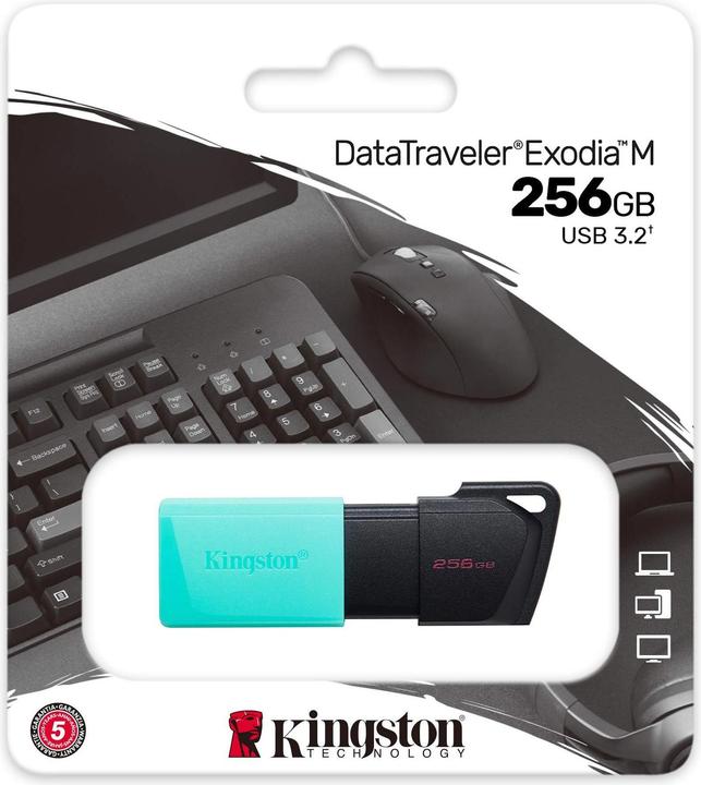 Produktbild Kingston DataTraveler Exodia M (256 GB, USB-A, USB 3.2)