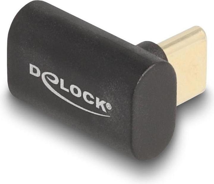 Produktbild Delock Adapter USB 40 Gbps USB Type-C PD 3.0 100 W Stecker zu Buchse gewinkelt (USB Typ-C, 2 cm)