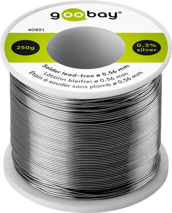 Actual product image Goobay Solder lead-free, ø 0.56 mm, 250 g (Solder)