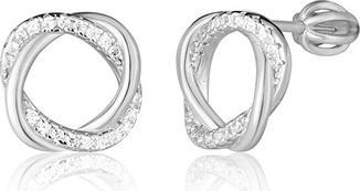 Produktbild JVD - Elegant silver earrings with zircons SVLE2648XH2BI00