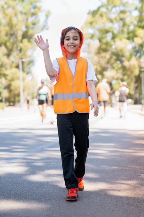 Actual product image Korntex Children's waistcoat with hoodie (XS)