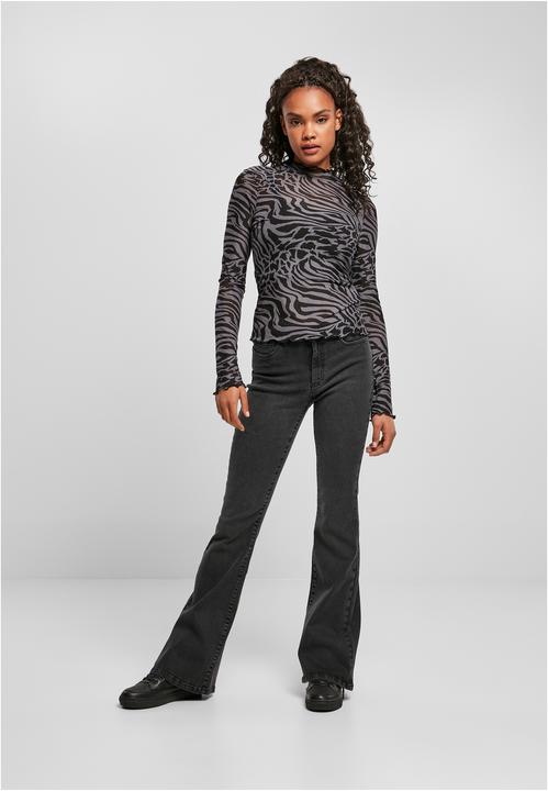 Produktbild Urban Classics Ladies AOP Mesh Turtleneck Longsleeve (S)