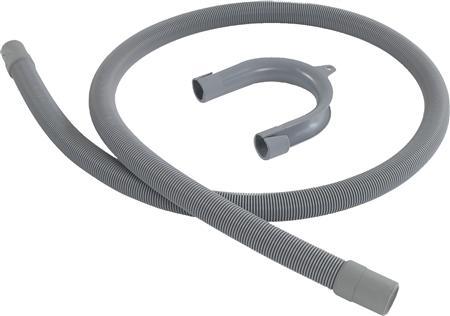 Image du produit Neoperl Tuyau d'évacuation gris avec manchons en caoutchouc 22 x 19 mm + courbure, longueur 1500 mm