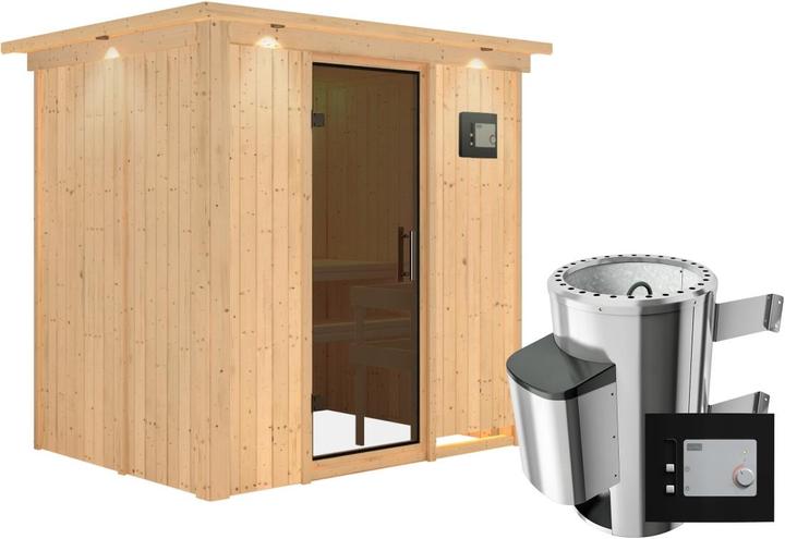 Immagine prodotto Karibu Fanja con corona sul tetto (Comando esterno Plug & Play da 3,6 KW)