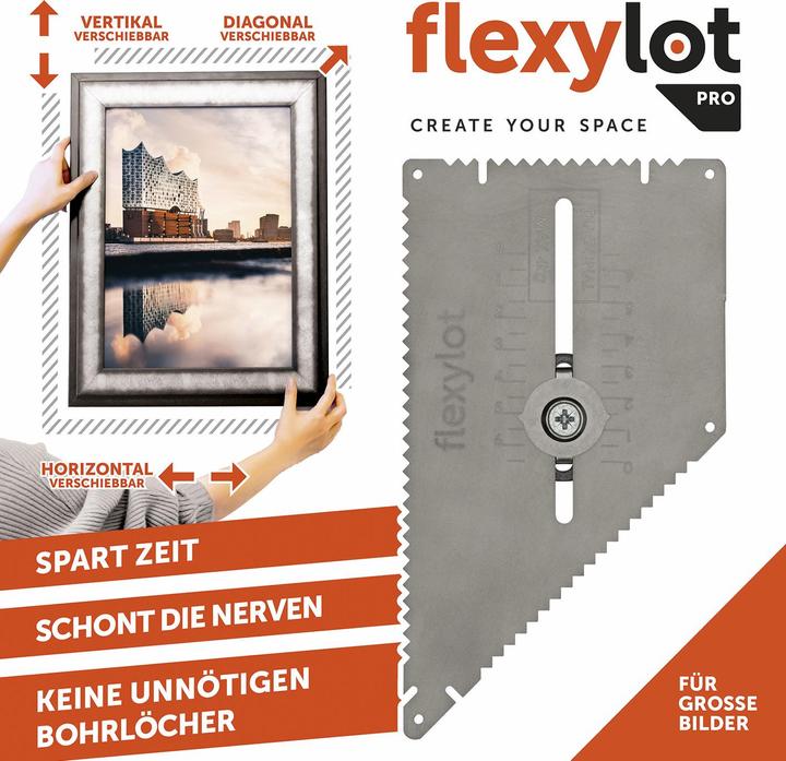Produktbild Die Höhle der Löwen Flexylot Bildaufhängung Basic 3er-Set