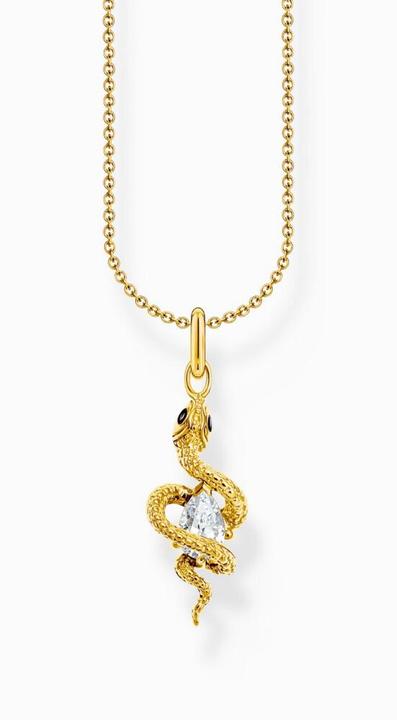 Actual product image Thomas Sabo Necklace with snake pendant Tempting Romance (925 silver, Yellow gold, 40 cm)