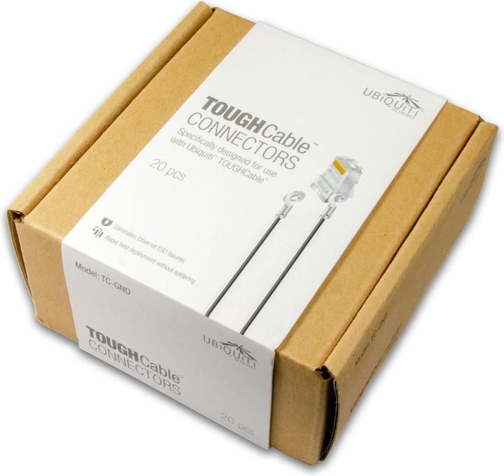 Immagine prodotto Ubiquiti Spina RJ45 Cat.5e, con ESD 20 pezzi, trasparente (Accessori di rete, Cavo di rete)