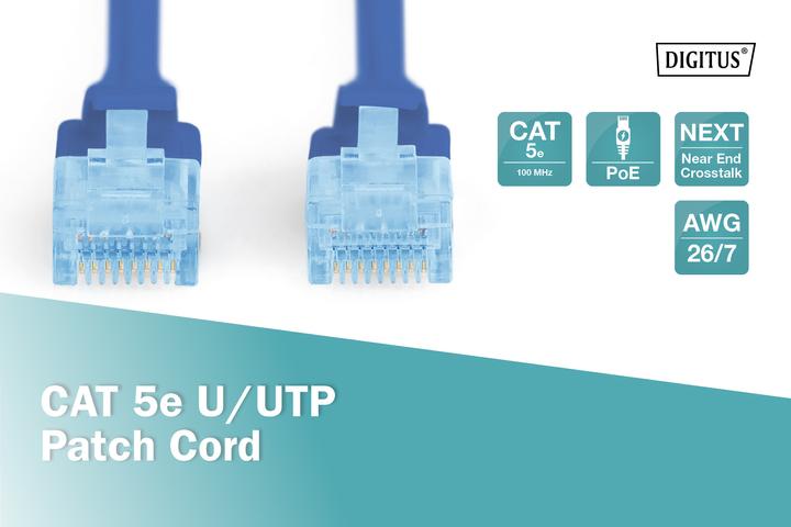 Immagine prodotto Digitus Cavo di rete (U/UTP, CAT5e, 0.50 m)