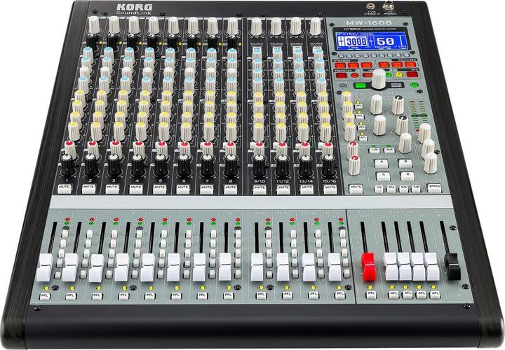 Produktbild Korg Mixer, Hybrid, 16 Kanäle, Natural Wood Seitenteile (Studio- und Livemixer)