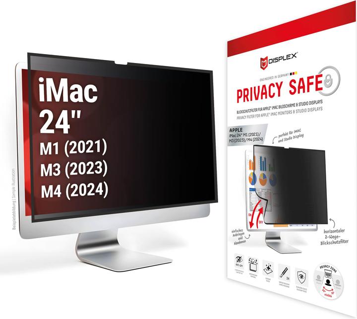 Produktbild Displex Privacy Safe, Desktop Monitor Blickschutzfilter (24")