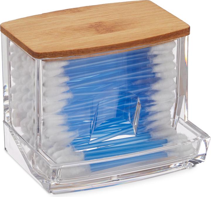 Actual product image Relaxdays Cotton Swab Storage Box