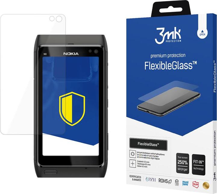 Produktbild 3MK Nokia N8 – FlexibleGlass™ (1 Stück, Nokia N8)