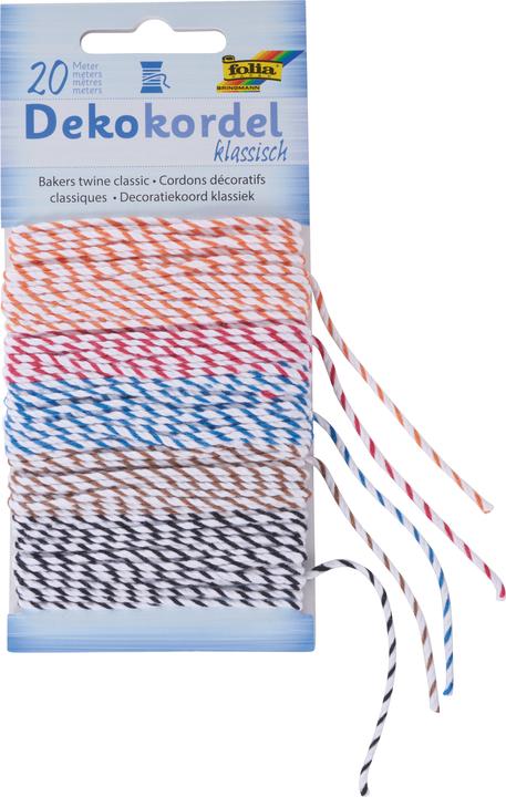 Produktbild Magni Dekokordel klassisch, 20m 2farb.,5 Farben pro Karte (Geschenkband, 5 x)