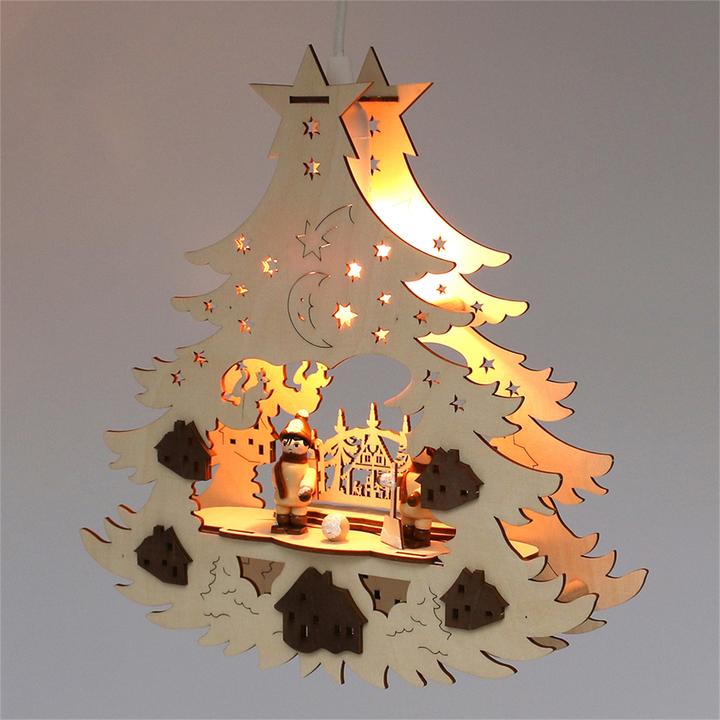 Produktbild SIGRO Holz Fensterbild, beleuchtet