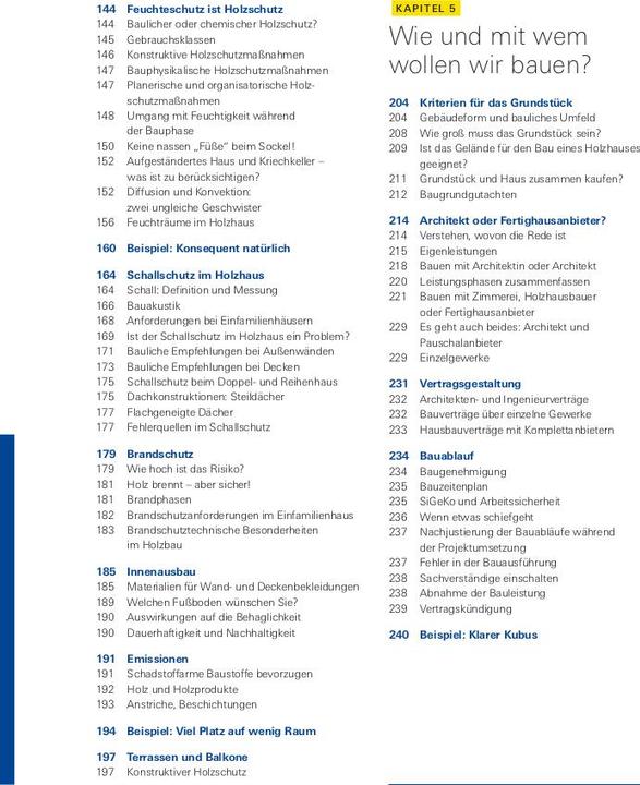 Nährwerte und Zutaten Unser Holzhaus planen und bauen (Deutsch, Gerrit Horn, Dr. Martin Teibinger, 2024)