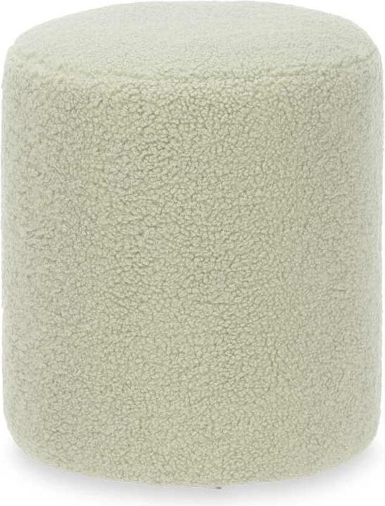 Actual product image Giftdecor small green sheepskin puff (1 -part)